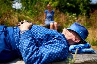 Mittags pause beim Blaudruck