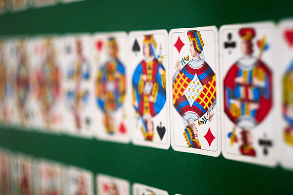 Präsentation eines Spielkarten Sets